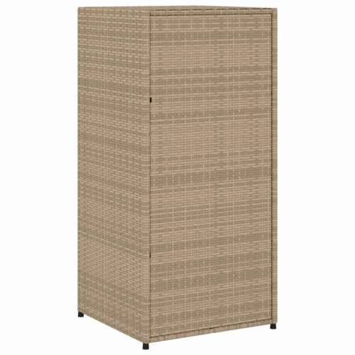Vrtni ormarić za pohranu bež 55x55x111 cm od poliratana Bež 55 x 55 x 111 cm Cijena