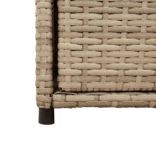 Vrtni ormarić za pohranu bež 55x55x111 cm od poliratana Bež 55 x 55 x 111 cm Cijena