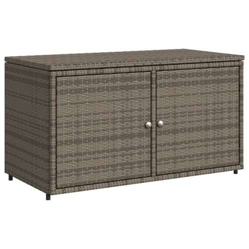 Vrtni ormarić za pohranu sivi 110x55x60,5 cm od poliratana - Siva Cijena