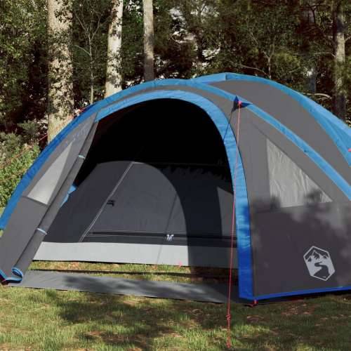 Šator za kampiranje za 4 osobe plavi vodootporni