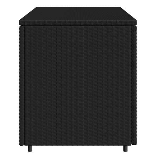 Vrtni ormarić za pohranu crni 110 x 55 x 60,5 cm od poliratana - Crna Cijena