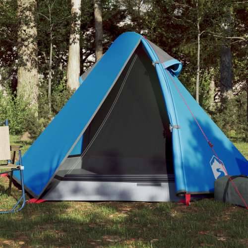 Kupolasti šator za kampiranje za 2 osobe plavi vodootporni