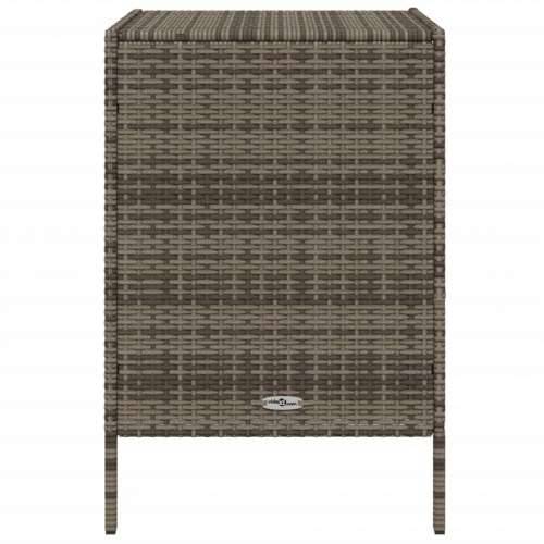 Vrtni ormarić za pohranu sivi 55x59x80 cm od poliratana - Siva 55 x 59 x 80 cm Cijena