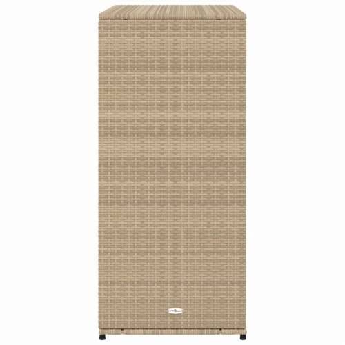 Vrtni ormarić za pohranu bež 105x55x113 cm od poliratana - Bež 105 x 55 x 113 cm Cijena