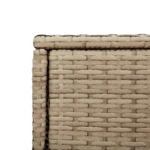 Vrtni ormarić za pohranu bež 105x55x113 cm od poliratana - Bež 105 x 55 x 113 cm Cijena