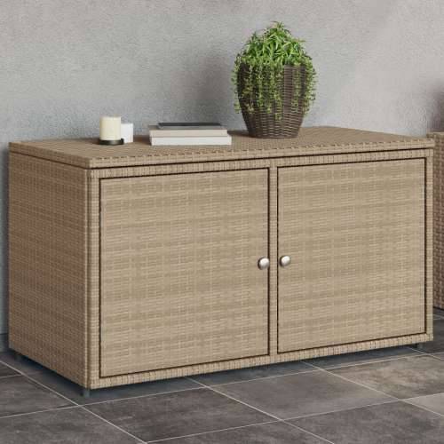 Vrtni ormarić za pohranu bež 110x55x60,5 cm od poliratana - Bež Cijena