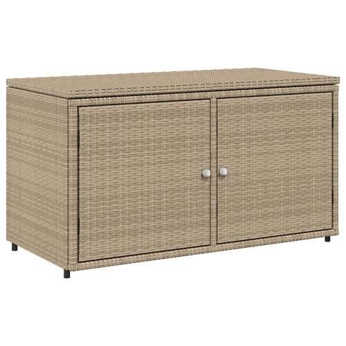 Vrtni ormarić za pohranu bež 110x55x60,5 cm od poliratana - Bež Cijena