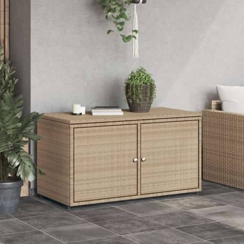 Vrtni ormarić za pohranu bež 110x55x60,5 cm od poliratana - Bež Cijena
