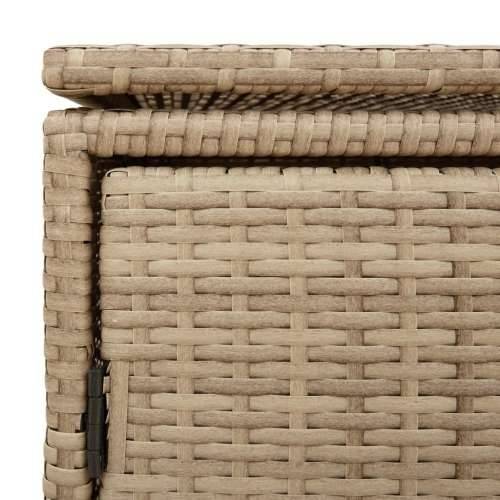Vrtni ormarić za pohranu bež 110x55x60,5 cm od poliratana - Bež Cijena