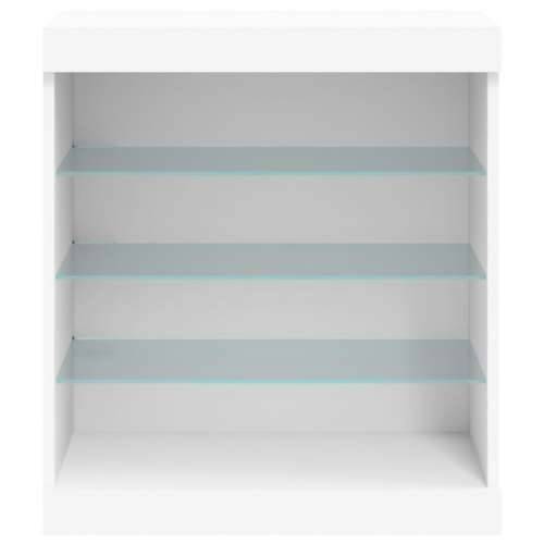Komoda s LED svjetlima bijela 60,5 x 37 x 67 cm - Bijela 1 Cijena