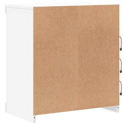Komoda s LED svjetlima bijela 60,5 x 37 x 67 cm - Bijela 1 Cijena