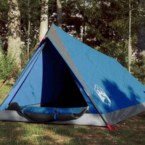 Šator za kampiranje za 2 osobe plavi vodootporni