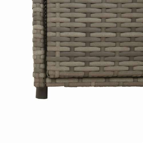 Vrtni ormarić za pohranu sivi 55x55x111 cm od poliratana - Siva 55 x 55 x 111 cm Cijena