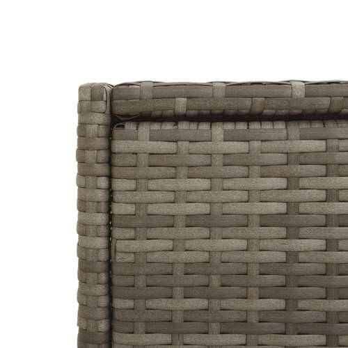 Vrtni ormarić za pohranu sivi 55x55x111 cm od poliratana - Siva 55 x 55 x 111 cm Cijena