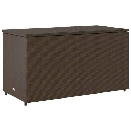 Vrtni ormarić za pohranu smeđi 110x55x60,5 cm od poliratana - Smeđa Cijena