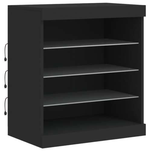 Komoda s LED svjetlima crna 60,5x37x67 cm - Crna 1 Cijena