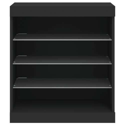 Komoda s LED svjetlima crna 60,5x37x67 cm - Crna 1 Cijena