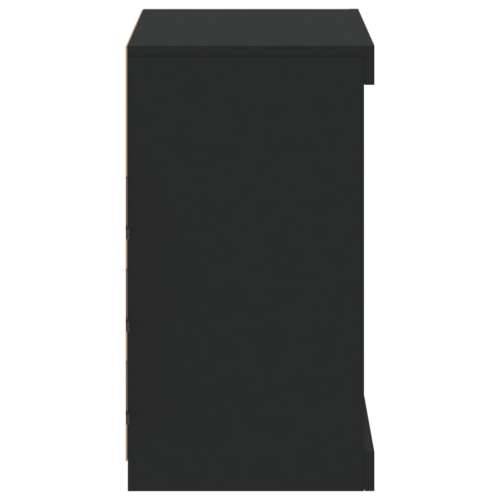 Komoda s LED svjetlima crna 60,5x37x67 cm - Crna 1 Cijena