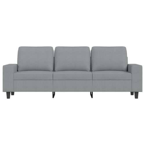 Trosjed s tabureom svjetlosivi 180 cm od tkanine - Svjetlosiva Cijena