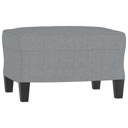 Trosjed s tabureom svjetlosivi 180 cm od tkanine - Svjetlosiva Cijena