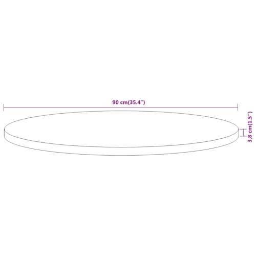 Stolna ploča Ø90x3,8 cm okrugla od masivnog bagremovog drva - Bagremovo drvo (prirodno) 90 cm 1 38 mm Cijena