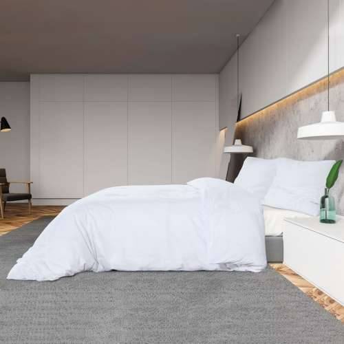 Set posteljine za poplun bijeli 260 x 220 cm pamučni - Bijela 260 x 220 cm + 50 x 75 cm 1 Cijena