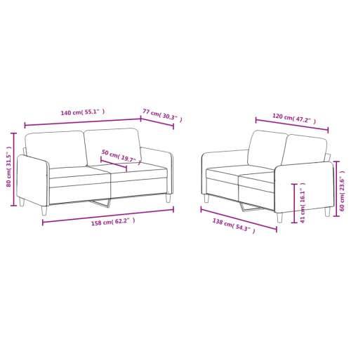 2-dijelni set sofa ružičasti baršunasti - Ružičasta s jastučićima Cijena