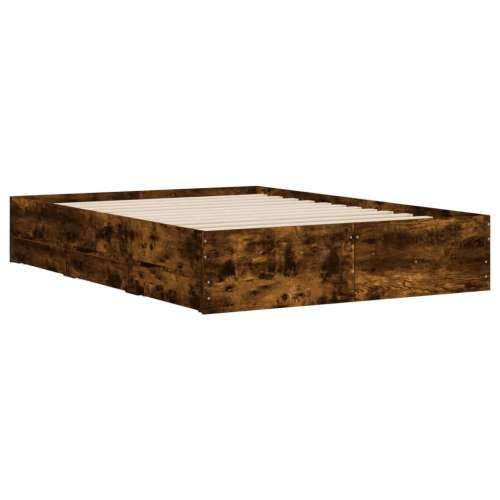 Okvir kreveta s ladicama boja hrasta 120x200 cm - Dimljeni hrast 120 x 200 cm Cijena