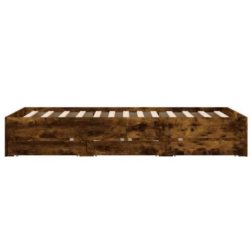 Okvir kreveta s ladicama boja hrasta 120x200 cm - Dimljeni hrast 120 x 200 cm Cijena