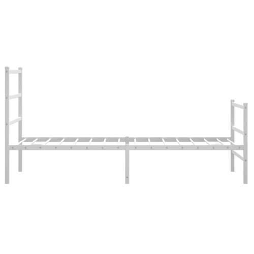 Metalni okvir kreveta s uzglavljem i podnožjem bijeli 90x190 cm - Bijela 90 x 190 cm s uzglavljem i podnožjem Cijena