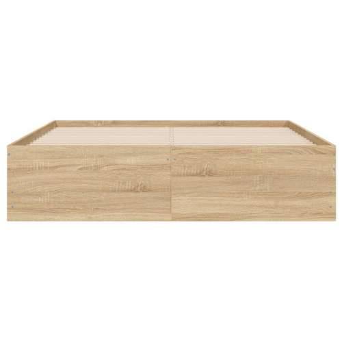 Okvir za krevet s ladicama boja hrasta 120x190 cm drveni - sonoma hrast 120 x 190 cm Cijena