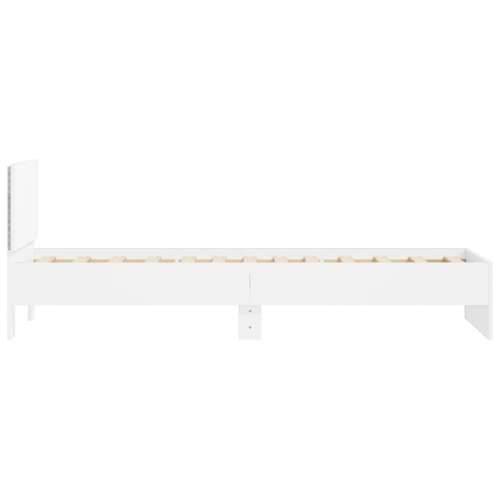 Okvir za krevet s uzglavljem i LED svjetlima bijeli 90x200 cm - Bijela 90 x 200 cm Cijena