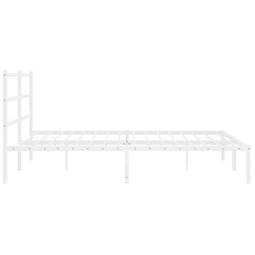 Metalni okvir za krevet s uzglavljem bijeli 183x213 cm Bijela 183 x 213 cm s uzglavljem Cijena