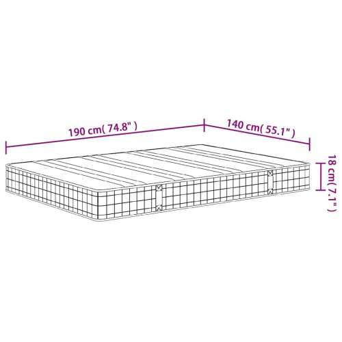 Madrac s oprugama bonnell srednji 140 x 190 cm 140 x 190 cm 1 Cijena