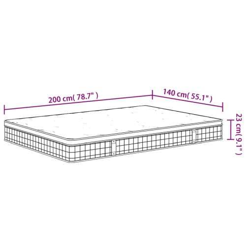 Madrac s oprugama bonnell srednji 140 x 200 cm - 140 x 200 cm 1 Cijena