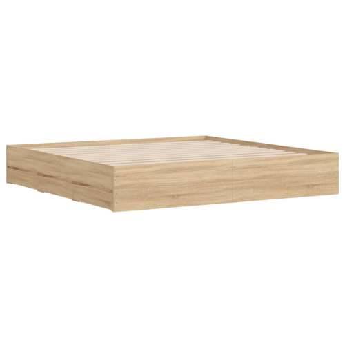 Okvir za krevet s ladicama boja hrasta 200x200 cm drveni - sonoma hrast 200 x 200 cm Cijena