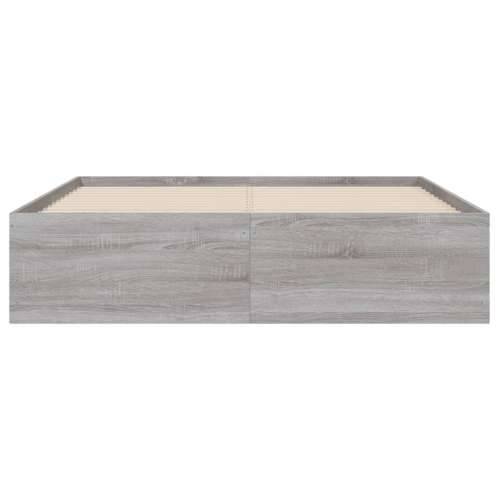 Okvir za krevet s ladicama boja hrasta 120x200 cm drveni - Sivi hrast sonoma 120 x 200 cm Cijena