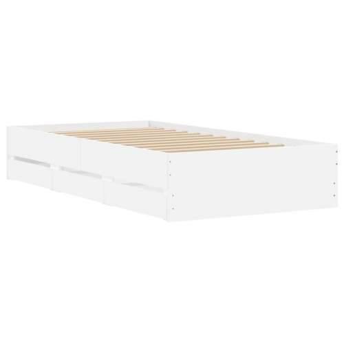Okvir kreveta s ladicama bez madraca bijeli 100x200 cm - Bijela 100 x 200 cm Cijena