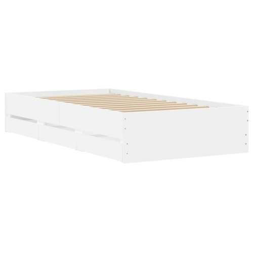 Okvir kreveta s ladicama bez madraca bijeli 100x200 cm - Bijela 100 x 200 cm Cijena