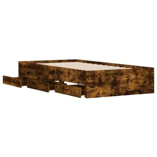 Okvir kreveta s ladicama boja hrasta 100x200 cm Dimljeni hrast 100 x 200 cm Cijena