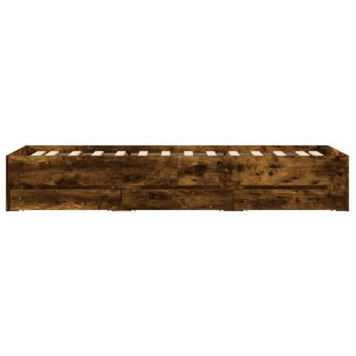 Okvir kreveta s ladicama boja hrasta 100x200 cm Dimljeni hrast 100 x 200 cm Cijena