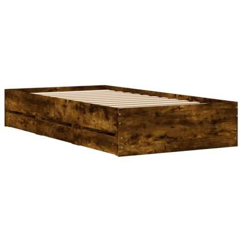 Okvir kreveta s ladicama boja hrasta 100x200 cm Dimljeni hrast 100 x 200 cm Cijena