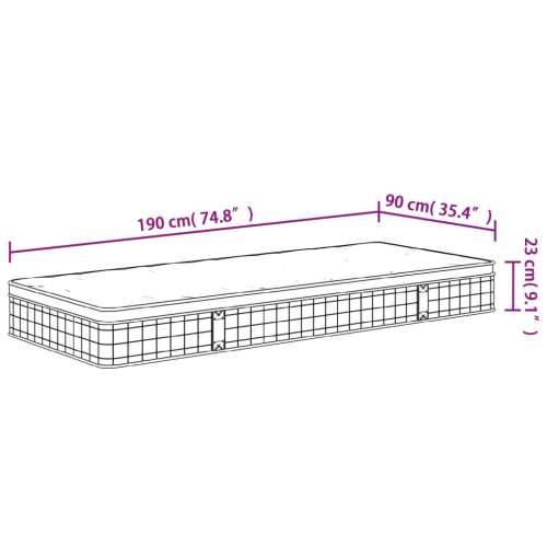 Madrac s oprugama bonnell srednji 90x190 cm bračni - 90 x 190 cm 1 Cijena