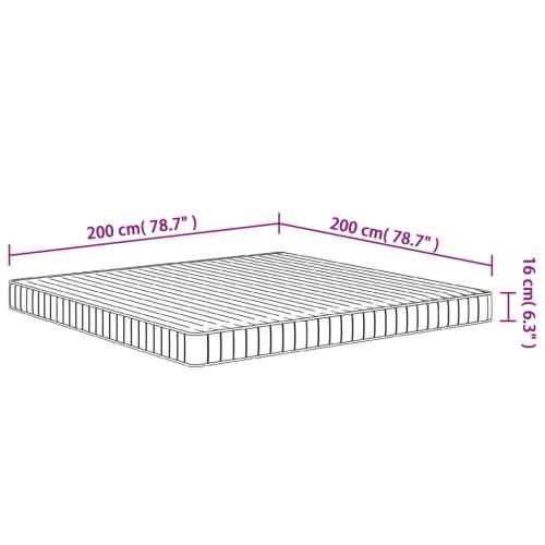 Madrac od pjene srednje mekani 200x200 cm - 200 x 200 cm 1 Cijena