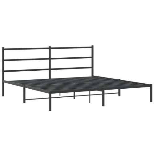 Metalni okvir za krevet s uzglavljem crni 183x213 cm - Crna 183 x 213 cm s uzglavljem Cijena