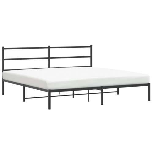 Metalni okvir za krevet s uzglavljem crni 183x213 cm - Crna 183 x 213 cm s uzglavljem Cijena