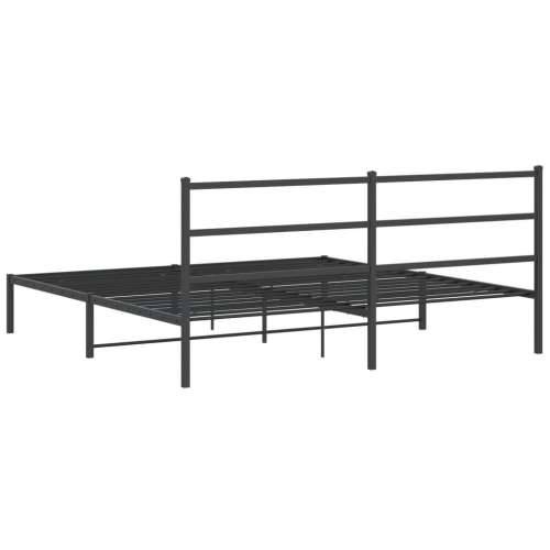 Metalni okvir za krevet s uzglavljem crni 183x213 cm - Crna 183 x 213 cm s uzglavljem Cijena
