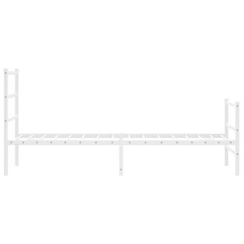 Metalni okvir kreveta s uzglavljem i podnožjem bijeli 75x190 cm - Bijela 75 x 190 cm s uzglavljem i podnožjem Cijena