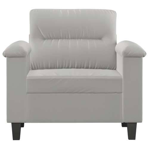 Fotelja svjetlosiva 60 cm od mikrovlakana - Svjetlosiva 60 cm Cijena