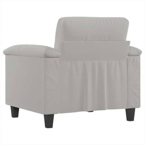 Fotelja svjetlosiva 60 cm od mikrovlakana - Svjetlosiva 60 cm Cijena